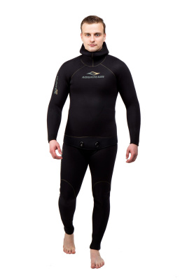 Гидрокостюм Hunter Eco 7мм нейлон/открытая пора черный