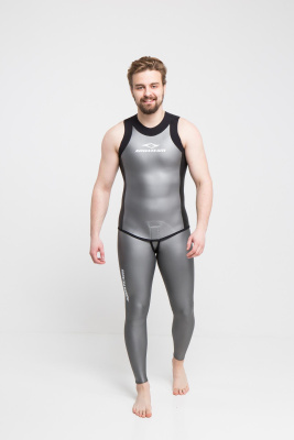 Гидрокостюм Фридайвер Тренировочный 1,5мм голый/ультраспан серый Гидрокостюм Фридайвер Тренировочный 1,5мм голый/ультраспан серый
