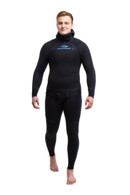 Гидрокостюм Hunter Pro 9мм нейлон/открытая пора черный